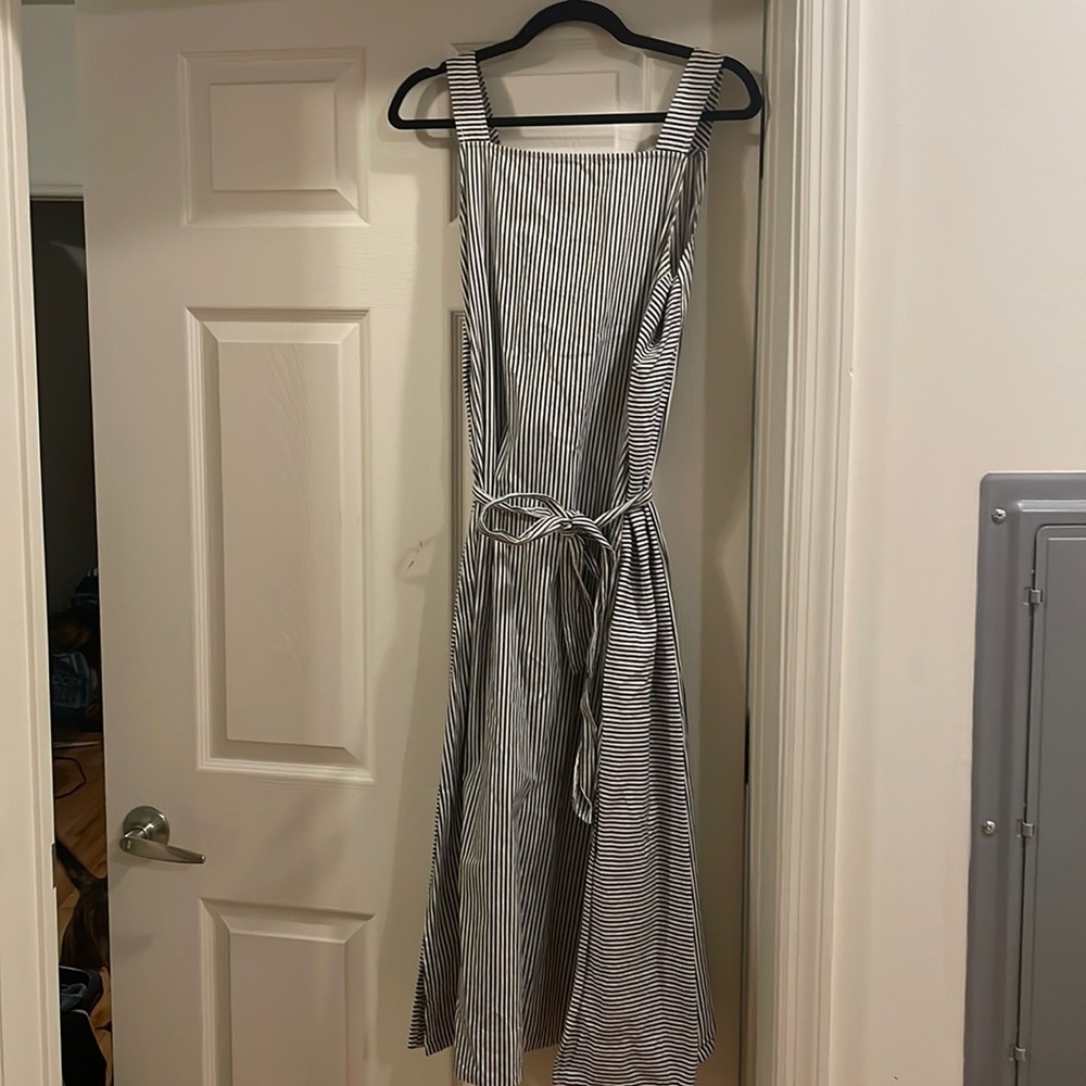 Madewell striped midi dress